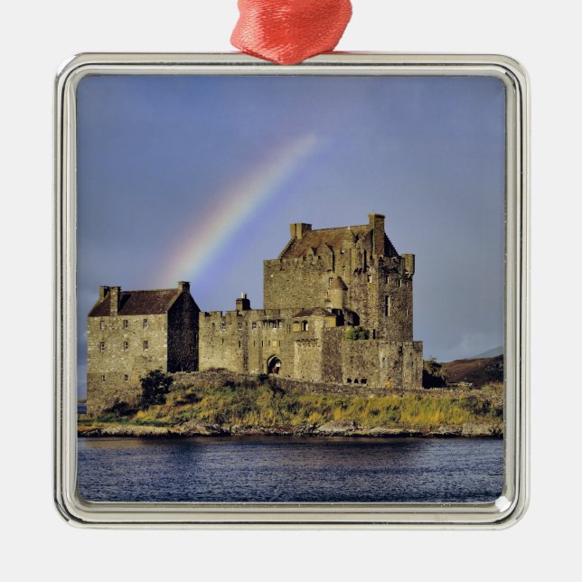 Scotland, Highland, Wester Ross, Eilean Donan Metal Ornament (Front)