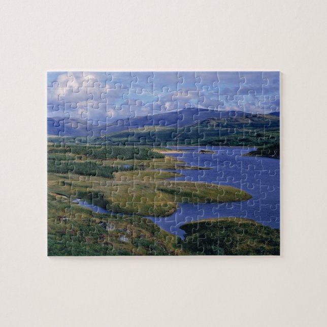 Scotland, Highland, Wester Ross, Loch Garry. An Jigsaw Puzzle (Horizontal)