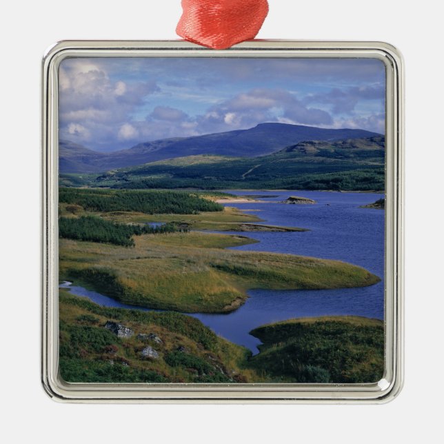 Scotland, Highland, Wester Ross, Loch Garry. An Metal Ornament (Front)