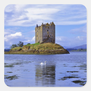 Scotland, Highland, Wester Ross, Loch Linnhe. A Square Sticker