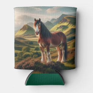 Scotland highlands Clydesdale horse Can Cooler