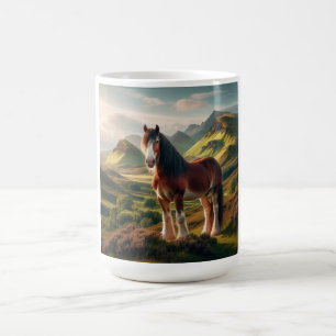 Scotland highlands Clydesdale horse Coffee Mug