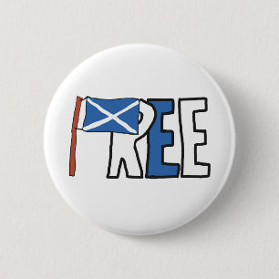 Scotland Independence 6 Cm Round Badge