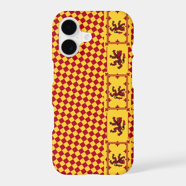 Scotland iPhone case, Rampant, Scottish Flag (Back)