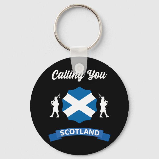 Scotland is Calling Key Ring (Front)
