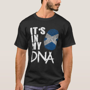 Scotland It Is In My DNA  Proud Scottish Flag T-Shirt