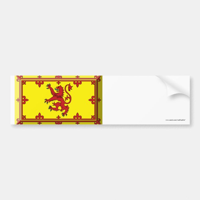 Scotland Lion Flag Jewel Bumper Sticker (Front)