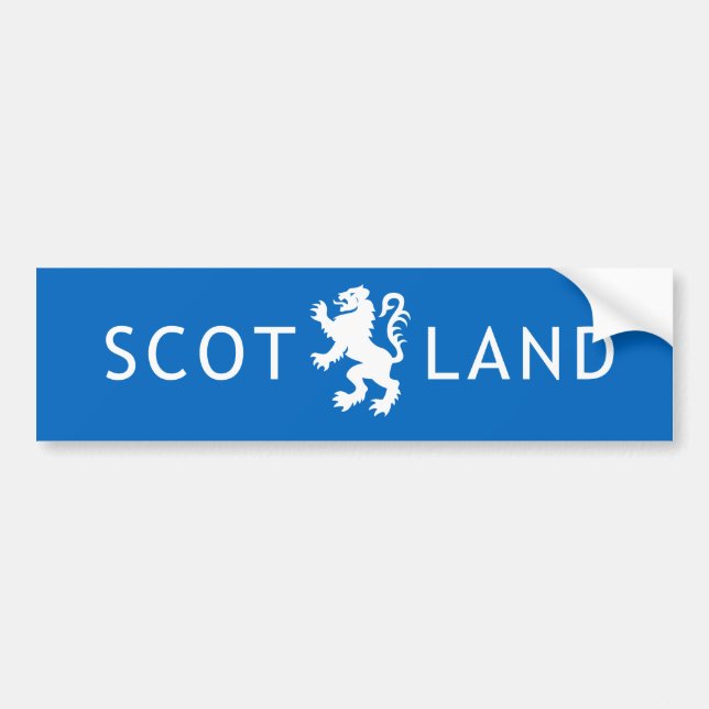 Scotland Lion Rampant Bumper Sticker (Front)
