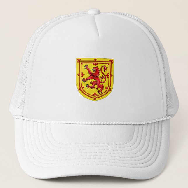 Scotland Lion Rampant Coat Of Arms Trucker Hat (Front)