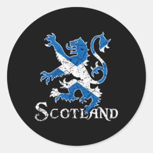Scotland Lion Rampant Scotland Scottish Classic Round Sticker