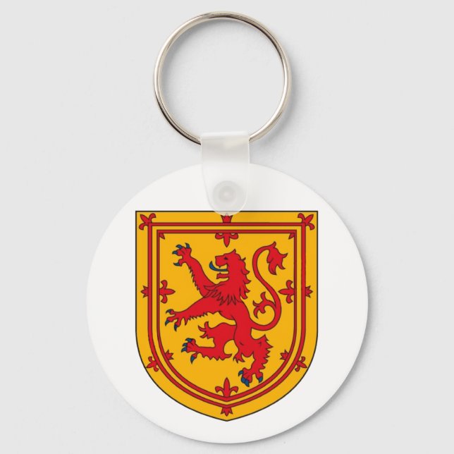 Scotland Lion Rampant Shield Key Ring (Front)