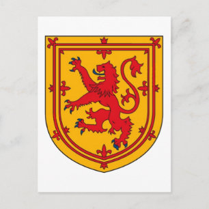 Scotland Lion Rampant Shield Postcard