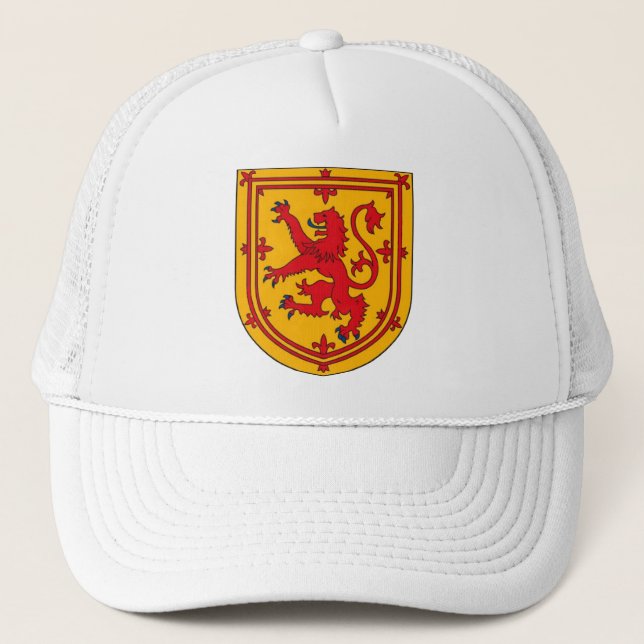 Scotland Lion Rampant Shield Trucker Hat (Front)