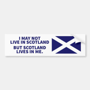 Scotland Lives In Me Bumper Sticker