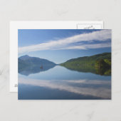 Scotland - Lonely boat on Loch Lomond postcard (Front/Back)