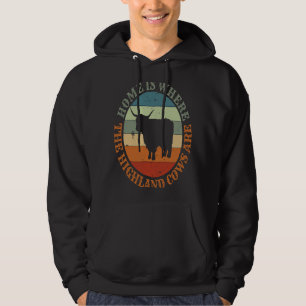 Scotland Love Home Is Where My Higland Cows Are 1 Hoodie