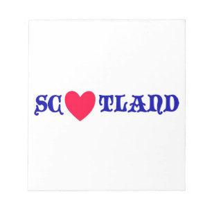 Scotland love notepad