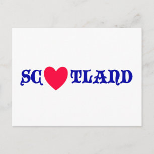 Scotland love postcard