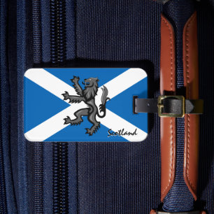 Scotland Luggage Tags, Rampant, Scottish Flag Tag