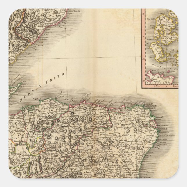 Scotland NE Square Sticker (Front)