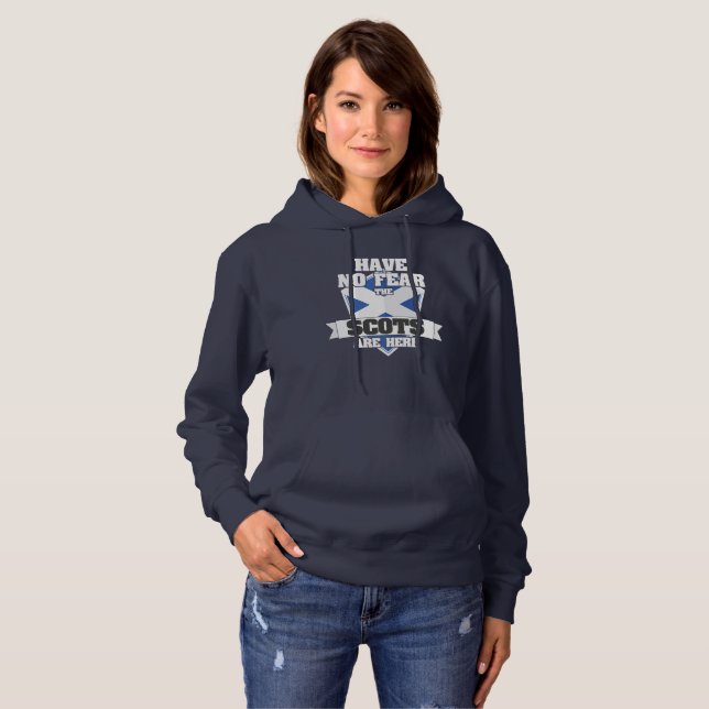 Scotland No Fear Scots Are Here Scottish Family Hoodie (Front Full)
