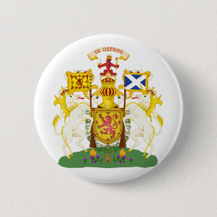 Scotland Official Coat Of Arms Heraldry Symbol 6 Cm Round Badge