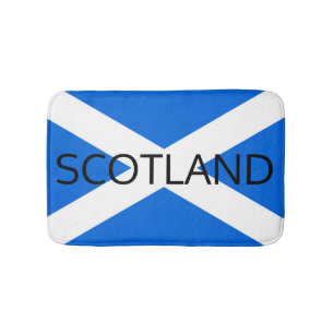 Scotland on Scottish Flag bmcn Bath Mat