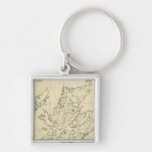 Scotland outline key ring