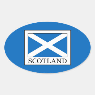 Scotland Oval Sticker