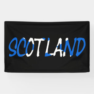Scotland overlaid on Scottish Flag bnrcn Banner