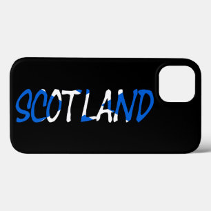 Scotland overlaid on Scottish Flag iphcnt iPhone 13 Case