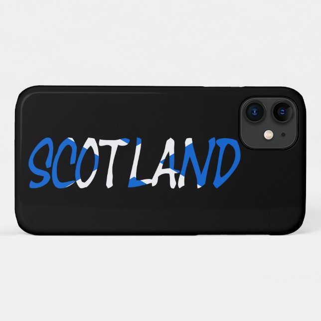 Scotland overlaid on Scottish Flag iphcnt Case-Mate iPhone Case (Back (Horizontal))