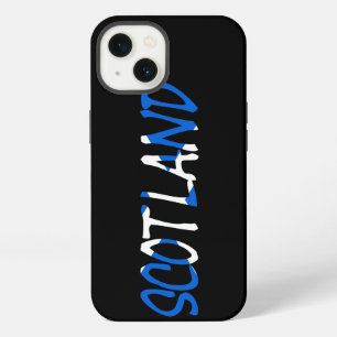 Scotland overlaid on Scottish Flag iphcnt iPhone 13 Case