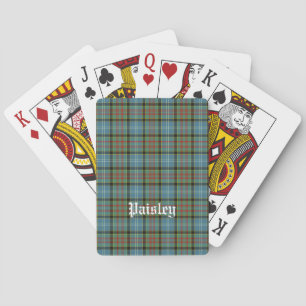 Scotland Paisley District Tartan Personalised Playing Cards