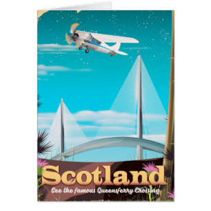 Scotland Queensferry Crossing travel poster