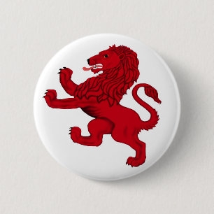Scotland Rampant lion 6 Cm Round Badge