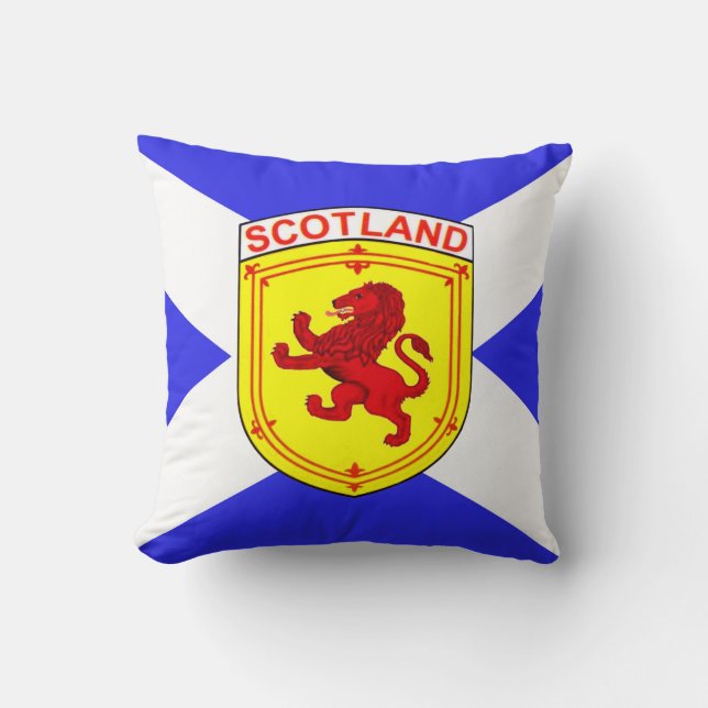 Scotland,  Rampant lion,  Ancient flag of Scotland Cushion (Front)