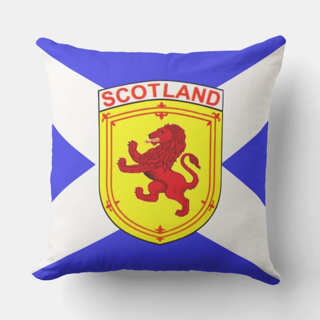 Scotland,  Rampant lion,  Ancient flag of Scotland Cushion (Front)