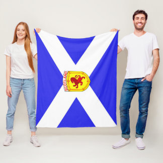 Scotland,  Rampant lion,  Ancient flag of Scotland Fleece Blanket