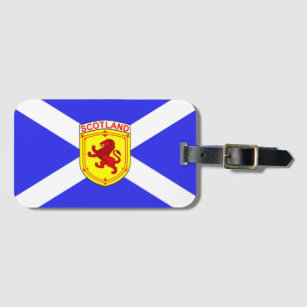 Scotland,  Rampant lion,  Ancient flag of Scotland Luggage Tag