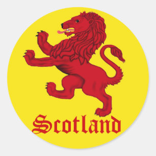 Scotland Rampant lion Classic Round Sticker