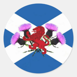Scotland Rampant lion Classic Round Sticker
