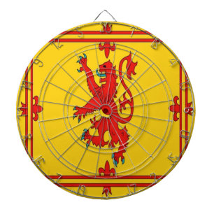 Scotland red lion rampant Flag Dartboard