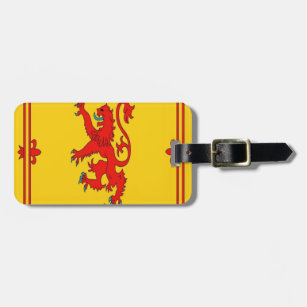 Scotland red lion rampant Flag Luggage Tag
