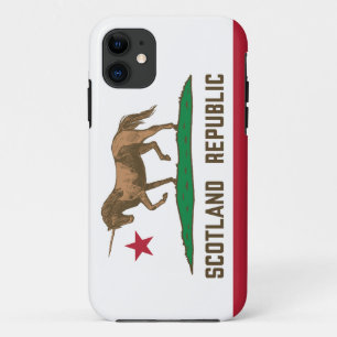 Scotland Republic California Flag Unicorn iPhone 11 Case