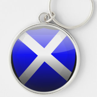 Scotland Retro Glass Key Ring