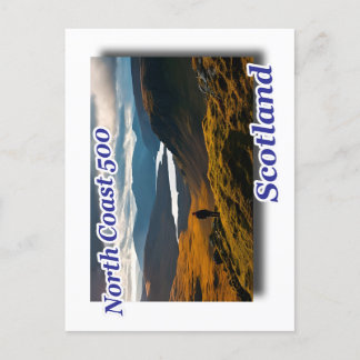scotland road trip scenery postcard