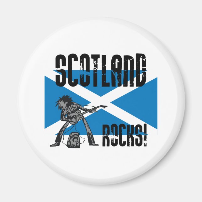 Scotland Rocks Magnet (Front)