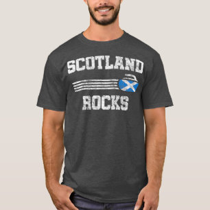 Scotland Rocks Vintage Curling T-Shirt