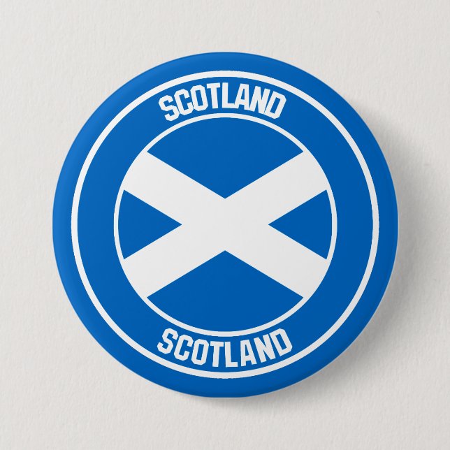 Scotland Round Emblem 7.5 Cm Round Badge (Front)